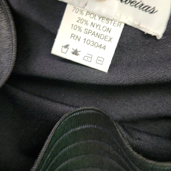 Viviana Gabeiras Black Maxi Long Skirt elastic waist mesh mixed media Size M - Picture 9 of 9